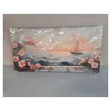 Sailboat Sunset Canvas Wall Art, 20x40