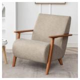 Armchair With Wooden Frame Retail $390