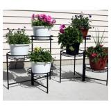 2 Iron 3-tier Plant Stands