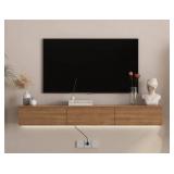 Wall-mounted Tv Stand With Led Lights Retail $330