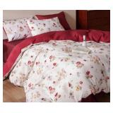 Floral Microfiber Comforter Set
