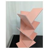 Zigzag Pink Bookshelves 2 Pack