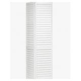 Louvred Wood Bi-fold Door, White Finish See Link