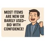 Items Are Mostly New Or Gently Usedï¿½bid Away!