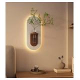 Wall Decor With Vase And Led Lighting Retail $315