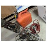 Gas Can, Booster Cables, And Tools In Military Amm