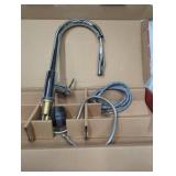 Chrome Gooseneck Kitchen Faucet