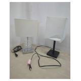 Two Table Lamps, Mixed Styles