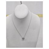Sterling Silver Heart Pendant Necklace