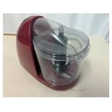 Betty Crocker Mini Food Processor, Red