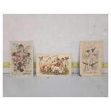 3 Vintage Postcards