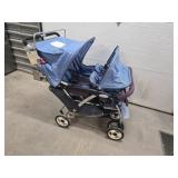 Double Stroller With Canopies