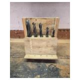 Wood Drill Bit Set With Holder