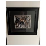 FRAMED KISS PICTURE SIGNED