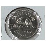 1970 Canadian Nickel - low production year