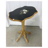 Hand Painted Tilt-Top Table, 23x15x27.5 "