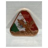 1 oz .999 Copper Triangle - Coloured Mexico