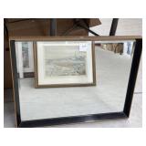 Mid Century Modern Mirror 25 x 19 "
