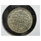 1937 Netherlands 10 Cent Coin