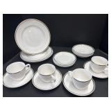 Cream with Gold Trim Dishes Made in China