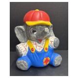 Elephant Cookie Jar (hat is cracked)