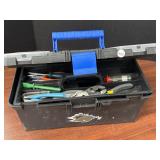 16 in. toolbox and contents,
