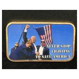 1 oz Copper Bar .999 Copper - Trump Coloured