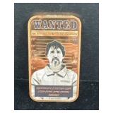 1 oz Copper Bar .999 - Trudeau: Wanted Coloured