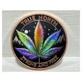1 oz .999 Copper Round - Marijuana / True North
