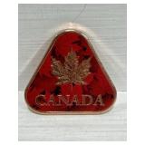 1 oz .999 Copper Triangle - Coloured Canada