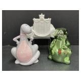 3 Coin Banks- Carriage, Dinosaur & Rabbit