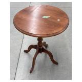 Pedestal Side Table 20 " D x 25 " T