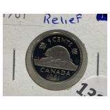 1981 - 5 Cent - Proof - Ultra Hi-relief