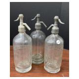 3 Wentworth mineral water Hamilton seltzer bottles