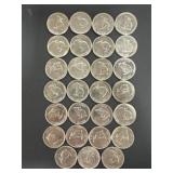 1967 Canadian Rabbit 5 Cent Coins