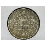 1938 (V.F.30) Canadian Silver 25 Cent Coin