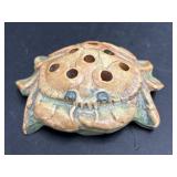 Circa 1920s Weller Muskota Crab Flower Frog
