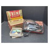 Travel Iron, Color Top and Trump Cigar Box