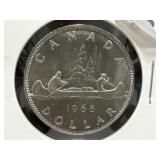 1968 Canadian Dollar Coin - No Island - removed