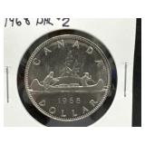 1968 DHL #2 Canadian Dollar - removed from Mint