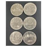 1981 x2, 68, 69 x2, 72 Canadian Dollar Coins