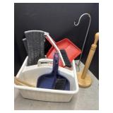 Caddy With Dustpans, Small Brooms, Mini Mops,