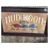 Framed Mud Room Sign 23 x 13 "