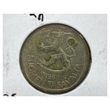 1968 Finland 1 Markka