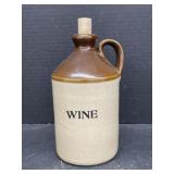 Crock " Wine " Jug