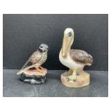 2 Bird Statues