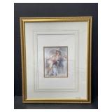 Framed Print - Lady in Chair 18 x 22 "