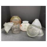 6 Glass Lamp Shades and Lantern Globe