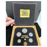 1981 Six Coin Set in Wooden Case