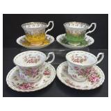 Royal Albert Teacups & Saucers - 2 Regal Series,